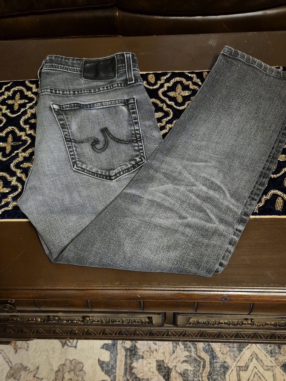 Adriano Goldschmidt Sz 32"×28"10"rise.(3021D)high-quality denim with contemporar